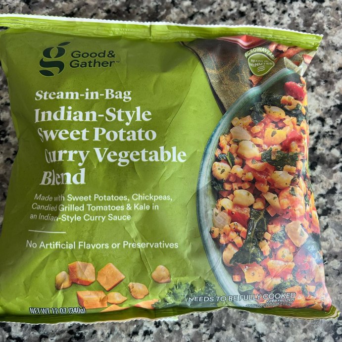 user image by @eviesfitjourney, Frozen Indian-Inspired Sweet Potato Curry Vegetable Blend - 12oz - Good &#38; Gather&#8482;