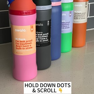 Set Di Tappi E Guarnizioni In Silicone Per Owala FreeSip Sway 30oz E 40oz – 2 Tappi + 2 Guarnizioni, Antigoccia E Compatibili