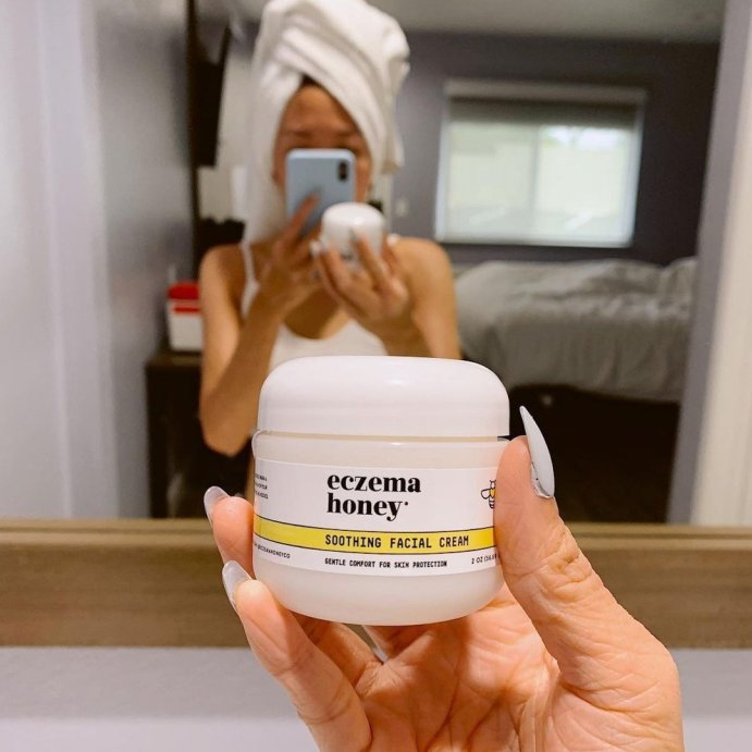 user image by @eczemahoneyco, Eczema Honey Soothing Facial Cream - 2oz