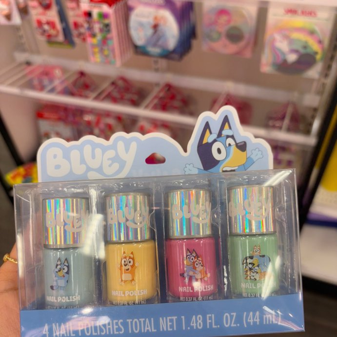 user image by @lc.budget_momma, Bluey Nail Polish Set in Acetate Box 4pk - 1.48 fl oz