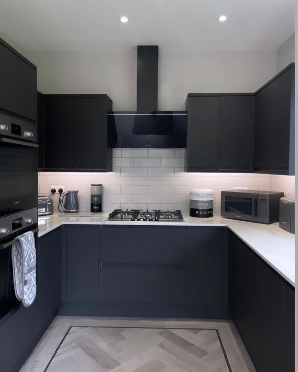 Clerkenwell Super Matt Charcoal Kitchen | Howdens
