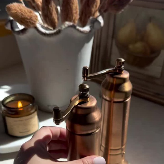 user image by @_allthingsinspired, Salt and Pepper Crank Grinder Copper Finish - Hearth & Hand™ with Magnolia