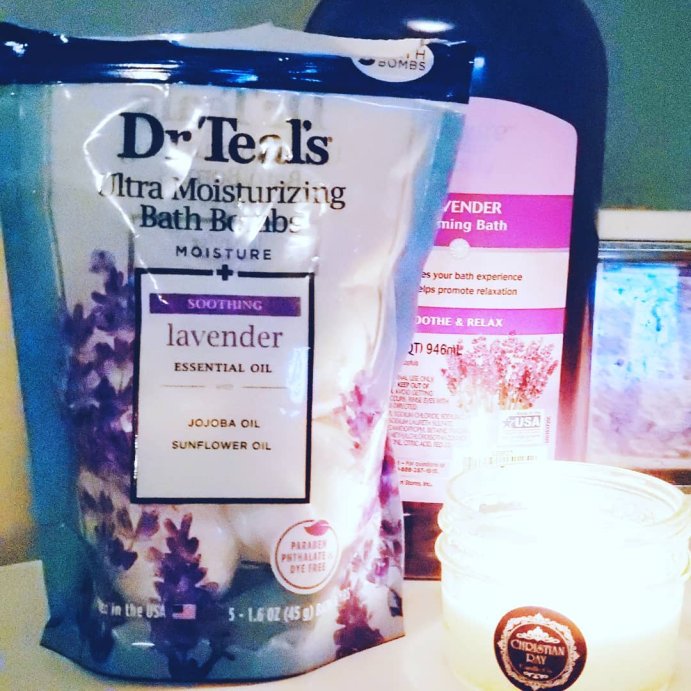 user image by @xojanesdiary, Dr Teal&#39;s Soothing Lavender Ultra Moisturizing Bath Bomb - 5ct