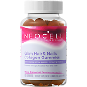 Shop NeoCell Corporation Glam Hair & Nails Collagen Gummies - Supports Hair, Skin & Nails with Biotin - Mango Dragonfruit (60 Gummies) and more