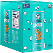 Shop Health-Ade Kombucha Health-Ade Organic Pop Bubbly Prebiotic Soda for Gut Support - Ginger Fizz (4 Drinks, 12 Fl Oz. Each) and more