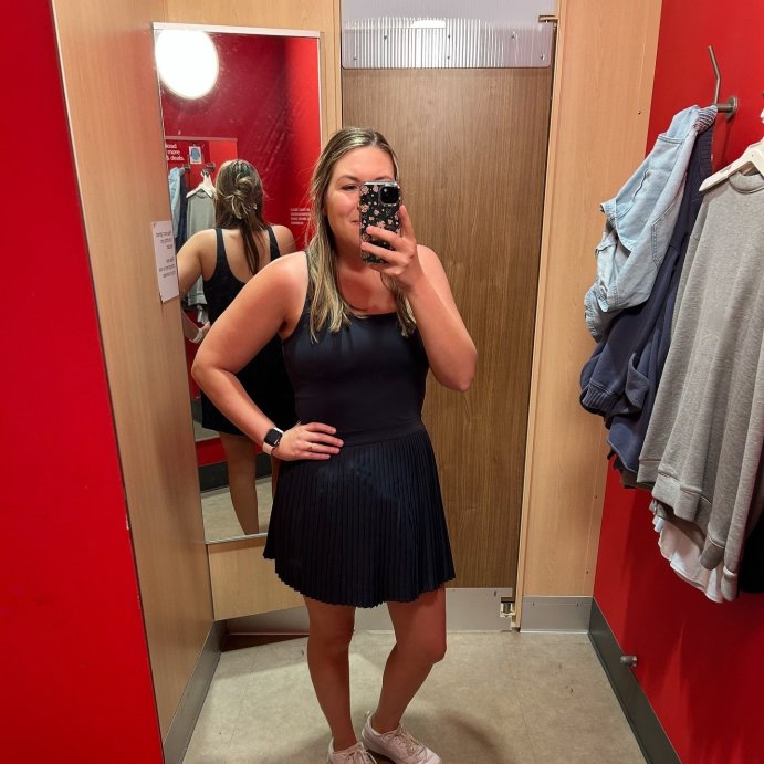 user image by @reviewswithrachel, Women's Pleated Active Dress - All In Motion™
