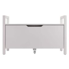 Shop FOR LIVING Pull-Out Storage Bench with Cut-out Handles, 36 x 17 x 22-in, White and more