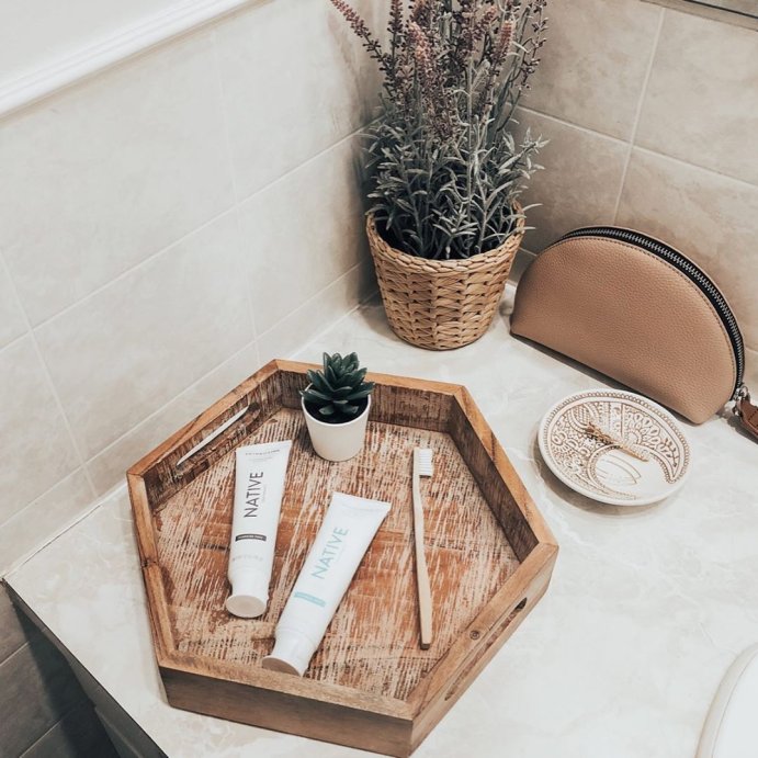 user image by @nicolebuhler, Native Premium Whitening Wild Mint &#38; Peppermint Oil Fluoride Free Toothpaste - 4.1 oz