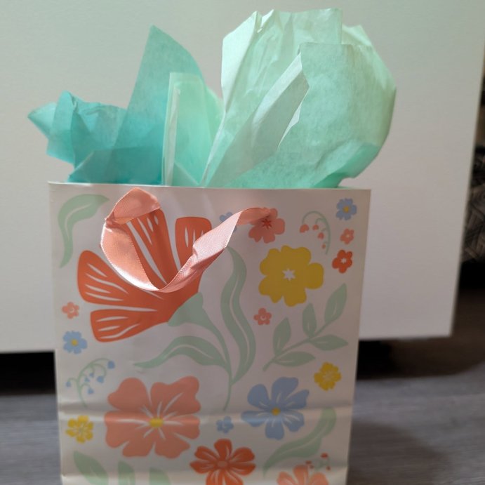 user image by @kreviewing, Small Gift Bag Floral on Cream - Spritz&#8482;