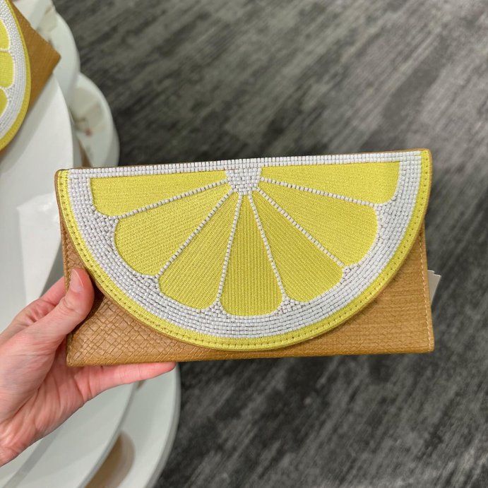 user image by @allthingsagrace, Textured Lemon Travel Folio with Mirror - A New Day&#8482; Brown: Jewelry Storage, 18+ Age, 9&#34; Width