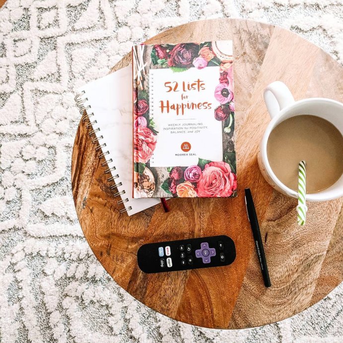 user image by @amberkayeh, 52 Lists for Happiness : Weekly Journaling Inspiration for Positivity, Balance, and Joy - by Moorea Seal (Hardcover)