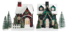 Shop CANVAS Canadian Christmas Collection Paper House & Trees Set Holiday Tabletop Décor, 5-pc and more