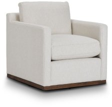 Shop Mckenzie White Fabric Swivel Accent Chair and more