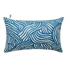 Shop CANVAS Seashore Lumbar Indoor/Outdoor Cushion Cover, Water/Fade-Resistant, 12-in x 20-in and more