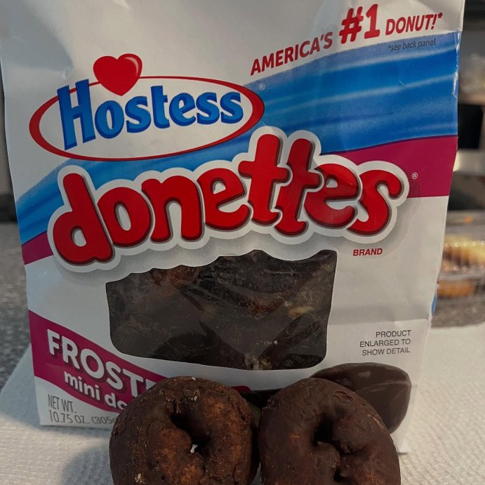 user image by @dsamulis, Hostess Donettes Frosted Mini Donuts - 10.75oz