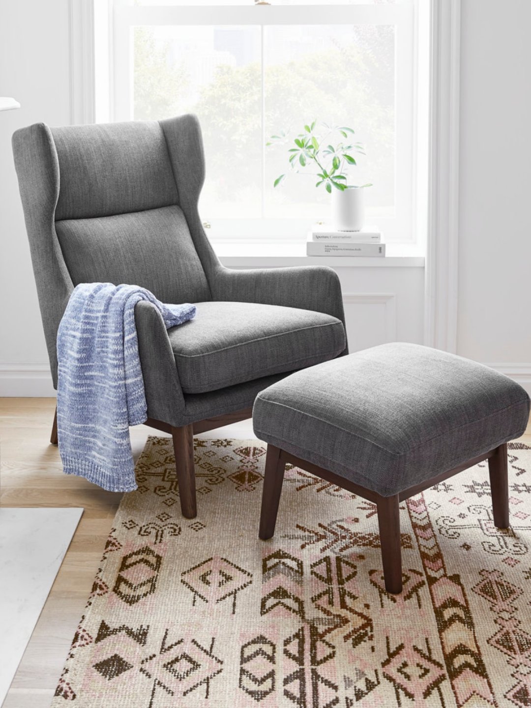 West elm reading chair sale