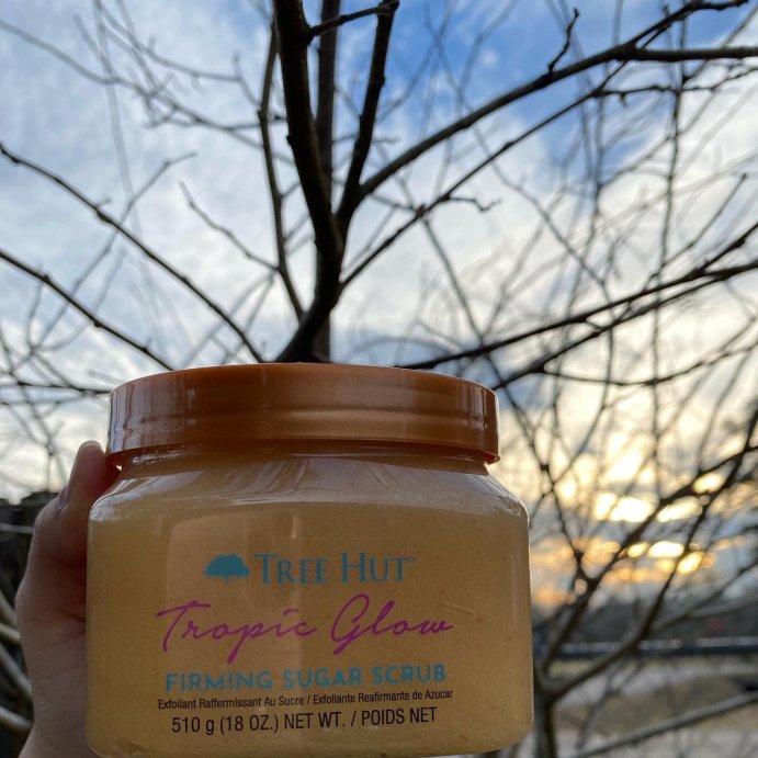 user image by @selfcarecyn, Tree Hut Tropic Glow Shea Sugar Tropical Body Scrub - 18oz