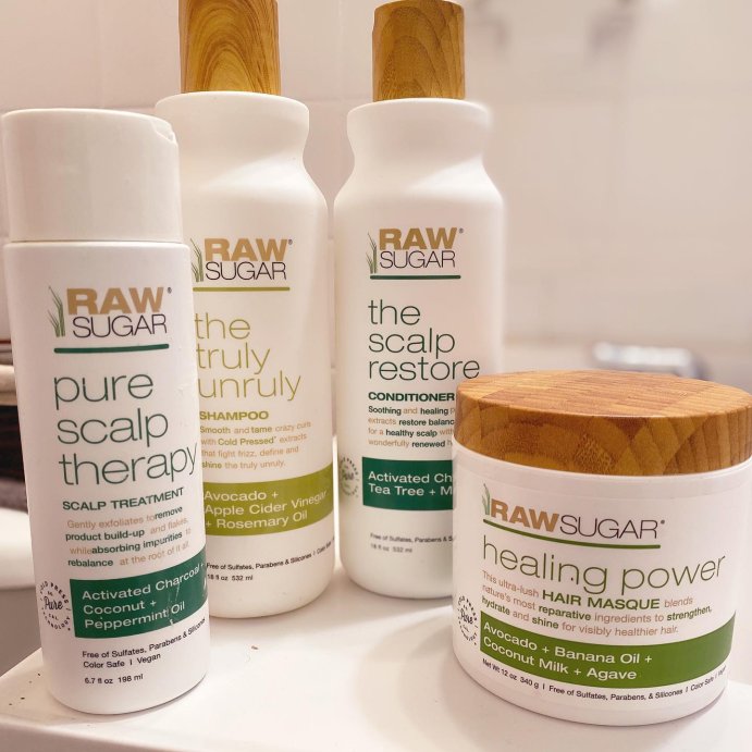 user image by @benefiturmelanin, Raw Sugar Pure Scalp Therapy Treatment - Coconut + Peppermint Oil - 6.7 fl oz
