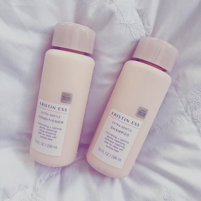 user image by @girlpluslipstick, Kristin Ess Hair Extra Gentle Shampoo for Sensitive Skin + Scalp, Gently Cleanses, Color Safe, Sulfate Free + Vegan - 10 fl oz
