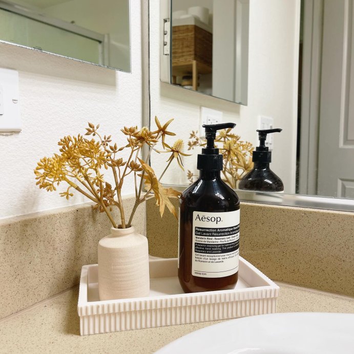 user image by @vee.organized, Ribbed Bath Tray White - Room Essentials&#8482;