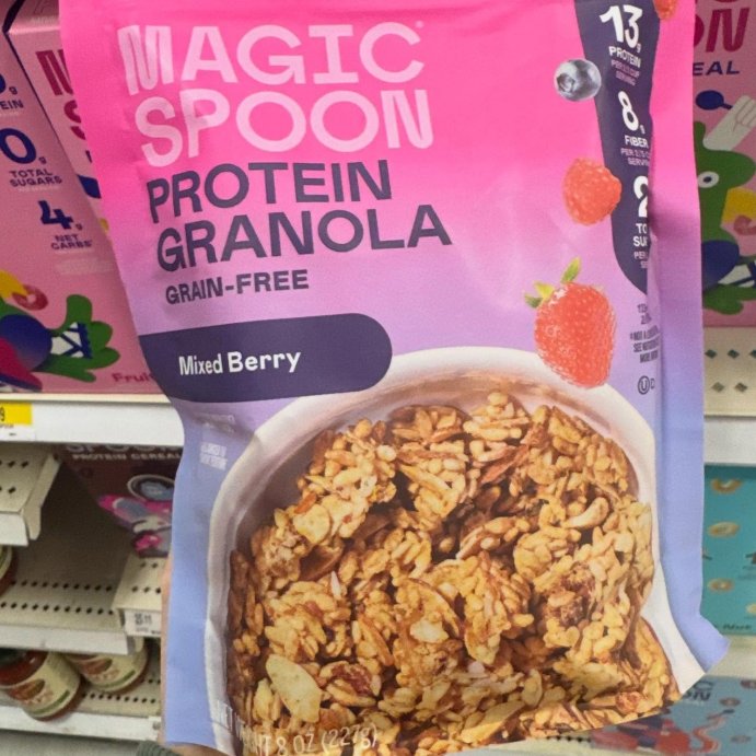 user image by @snack_time_tommy, MAGIC SPOON Mixed Berry Protein Granola - 8oz