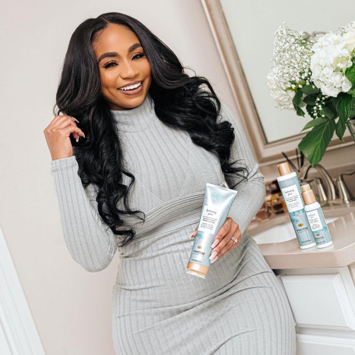user image by @jalisaevaughn, Pantene Sulfate Free Baobab Conditioner, Hydrates for Soft Hair, Nutrient Blends - 8.0 fl oz