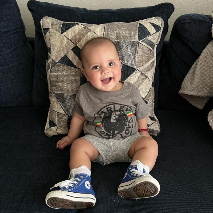 user image by @zelenamonroy, Toddler Boys' Bob Marley 'One Love' Short Sleeve Graphic T-Shirt - Gray