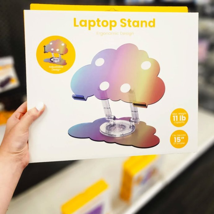 user image by @ohtarget, Vivitar Acrylic Laptop Stand - Cloud Iridescent