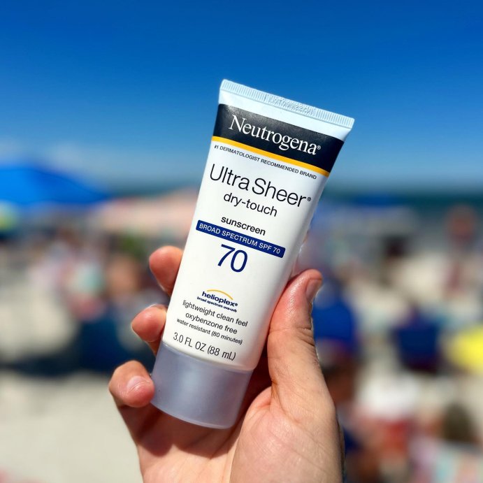 user image by @thebrianunderwood, Neutrogena Ultra Sheer Dry Touch Sunscreen Lotion, SPF 70 - 3 fl oz