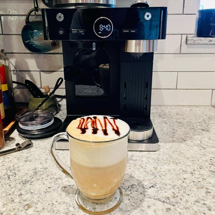 user image by @laurie_bell87, Ninja 12c/Single-Serve Espresso &#38; Coffee Barista System &#8211; CFN601: Stainless Steel, Dishwasher-Safe, 60oz Capacity