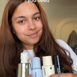 @spacenk&rsquo;s instagram video of Prequel Gleanser,Prequel Multi-Acid Milk Peel AHA Exfoliating Solution,Prequel Multi-Quench Plumping Hydration Serum,Prequel AM/PM Modern Moisturizer