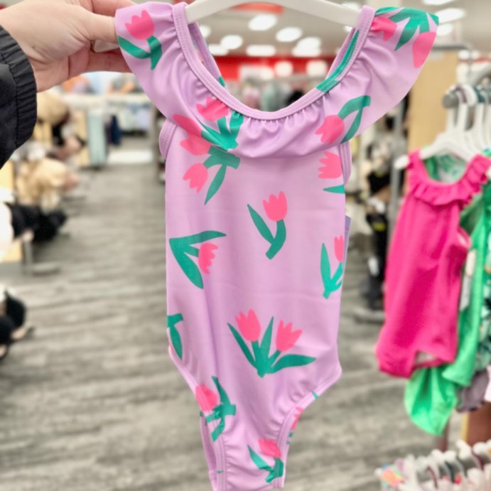 user image by @catandjackbytarget, Toddler Girls' Ruffle One Piece Swimsuit - Cat & Jack™