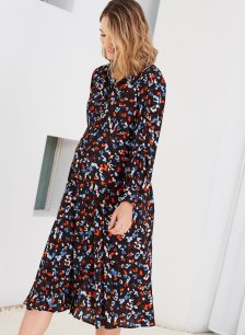 Shop Isabella Oliver Cecelia Maternity Shirt Dress-Black Floral Print and more Shop Isabella Oliver Cecelia Maternity Shirt Dress-Black Floral Print and more