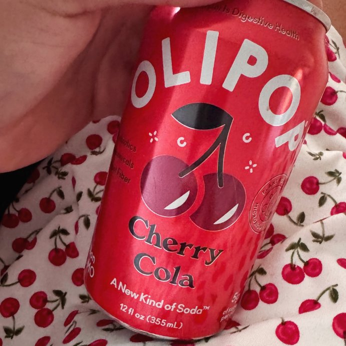 user image by @anaisdominguez, OLIPOP Cherry Cola Prebiotic Soda - 12 fl oz Can