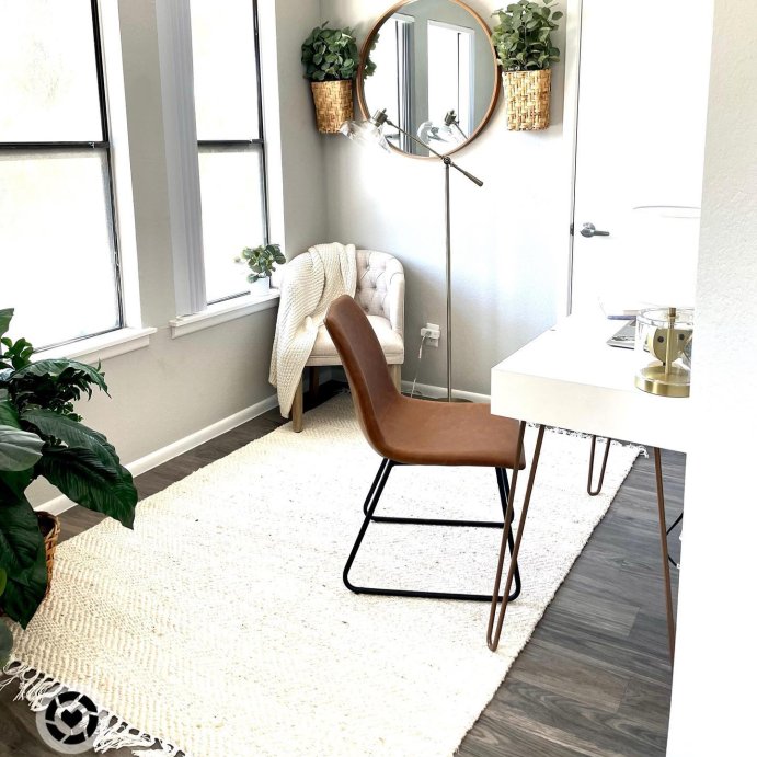 user image by @zoe.fit.0914, Set of 2 Laslo Modern Upholstered Faux Leather Dining Chairs - Saracina Home