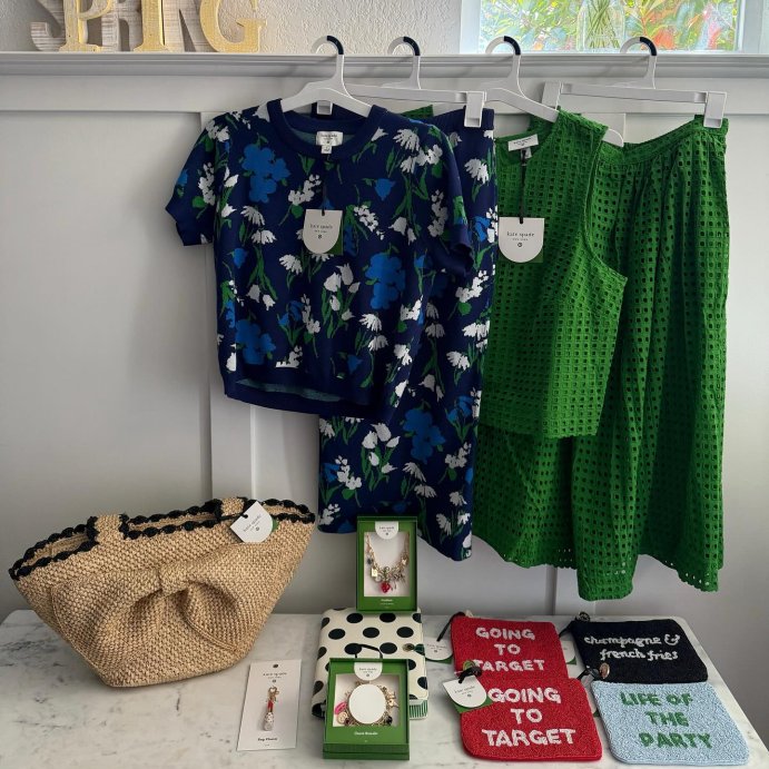 user image by @targetmomof10, Going to Target Beaded Clutch - kate spade new york x Target Red/White