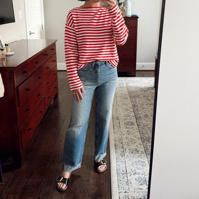 user image by @rosalogan_, Women's Highest-Rise Straight Ankle Cuffed Jeans - Universal Thread™