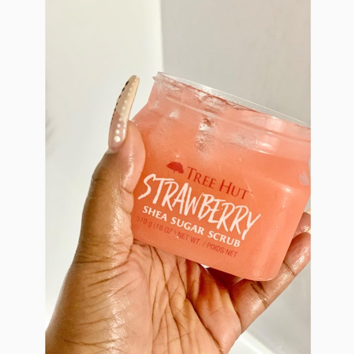 user image by @curly_girllove, Tree Hut Strawberry Shea Sugar Body Scrub - 18oz