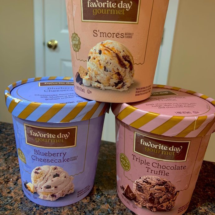 user image by @coldscoops, Blueberry Cheesecake Ice Cream - 16oz - Favorite Day&#8482;